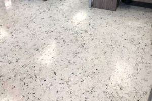A close up of a lighter colour DECORiTE screed finish floor