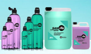 The SANiTe range of alcohol-based hand and surface sanitisers