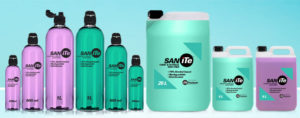 The SANiTe range of alcohol-based hand and surface sanitisers
